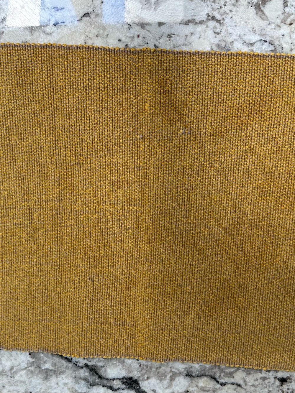 Neutral Linen Napkins with Mustard Woven Placemats set of 4 each - Picture 5 of 8